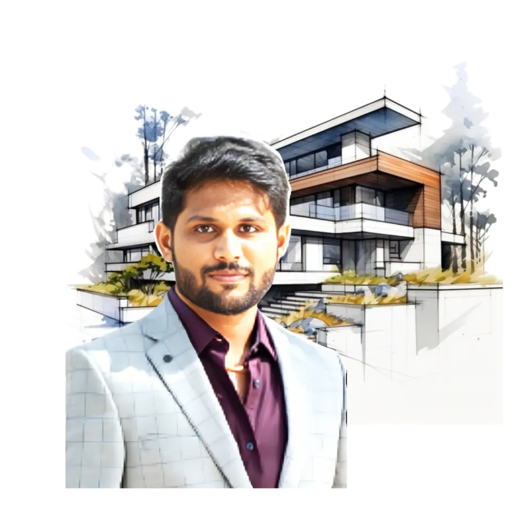Portrait of Sai Karthick, a key member of the Urbanspace Builders team, specializing in residential construction and planning in Chennai.